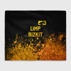 Плед 3D Limp Bizkit - gold gradient: символ сверху