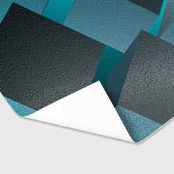Бумага для упаковки 3D Абстрактные ребристые кубы - фото 2