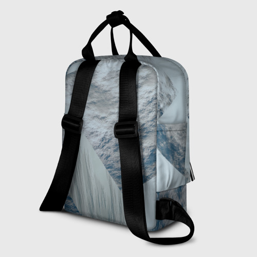 Женский рюкзак 3D Серая стена и блоки - фото 5