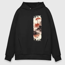 Мужское худи Oversize хлопок Япония - вечность