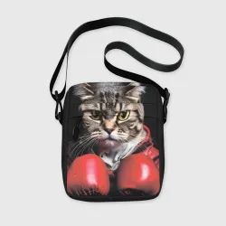 Сумка через плечо 3D Cat boxing