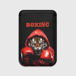 Картхолдер Magsafe магнитный Boxing tiger