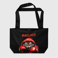 Пляжная сумка 3D Boxing tiger