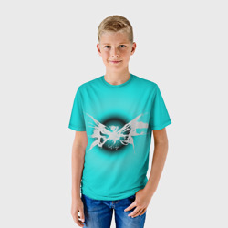 Детская футболка 3D Сияние бабочки - черный - коллекция Хуф и Ся - фото 2
