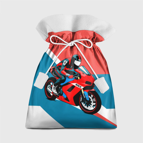 Подарочный 3D мешок Нарисованный мотоциклист
