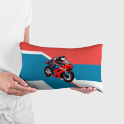 Подушка 3D антистресс Нарисованный мотоциклист - фото 2