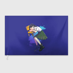 Флаг 3D Судзумэ закрывающая двери: Судзуме спит