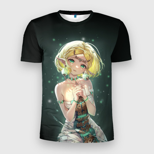Мужская футболка 3D Slim с принтом Принцесса Зельда - Легенды о Зельде, вид спереди #2