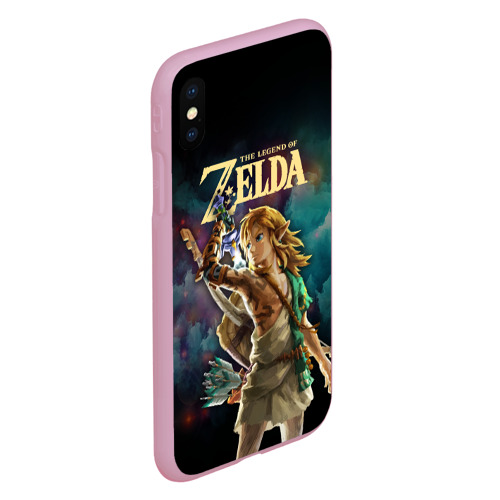 Чехол для iPhone XS Max матовый The Legend of Zelda - character Link, цвет розовый - фото 3