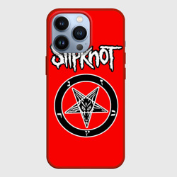 Чехол для iPhone 13 Pro Slipknot - пентаграмма