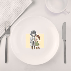 Набор: тарелка + кружка Чиби Судзумэ и Сота Мунаката - фото 2