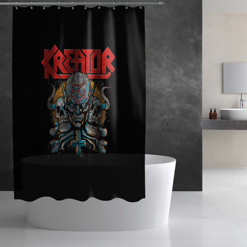 Штора 3D для ванной Kreator - трэш-метал - фото 2