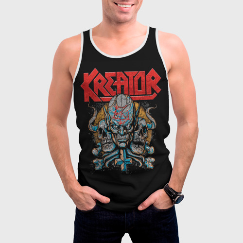 Мужская майка 3D Kreator - трэш-метал, цвет 3D печать - фото 3