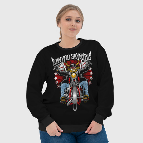 Женский свитшот 3D Lynyrd Skynyrd - байкер, цвет 3D печать - фото 6