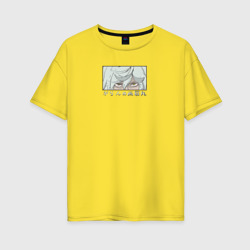 Женская футболка хлопок Oversize Глаза Габимару из Jigokuraku