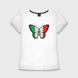 Женская футболка хлопок Slim Италия бабочка