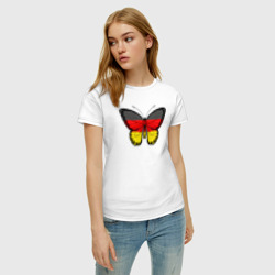 Женская футболка хлопок Германия бабочка - фото 2