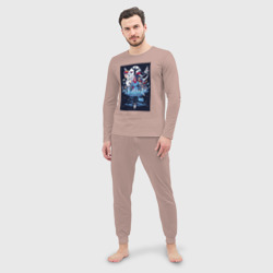 Мужская пижама с лонгсливом хлопок Mononoke all Stars - фото 2
