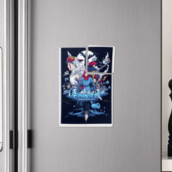 Плакат с принтом Mononoke all Stars для любого человека, вид спереди №4. Цвет основы: белый