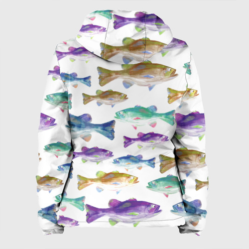 Женская куртка 3D Рыбный денёк, цвет белый - фото 2