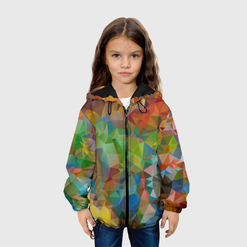 Детская куртка 3D с принтом Стиль мозаика, вид сбоку #3