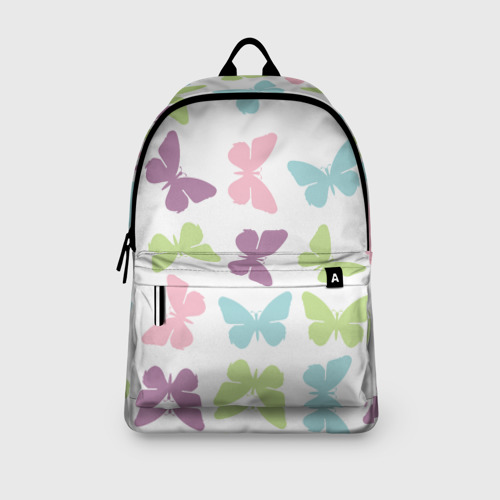 Рюкзак 3D с принтом Нежные бабочки, вид сбоку #3