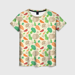 Овощной салат – Женская футболка 3D с принтом купить со скидкой в -26%