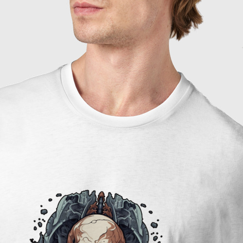 Мужская футболка хлопок Девиз антрополога, цвет белый - фото 6