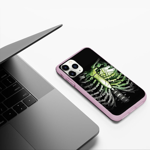 Чехол для iPhone 11 Pro матовый Кошелек под сердцем, цвет розовый - фото 5