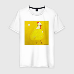 Курица классическая – Мужская футболка хлопок с принтом купить со скидкой в -20%
