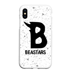 Чехол для iPhone XS Max матовый Beastars glitch на светлом фоне