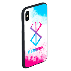 Чехол для iPhone XS Max матовый Berserk neon gradient style - фото 2