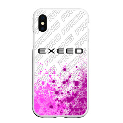 Чехол для iPhone XS Max матовый Exeed pro racing: символ сверху