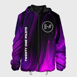 Мужская куртка 3D Twenty One Pilots violet plasma