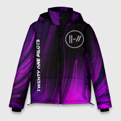 Мужская зимняя куртка 3D Twenty One Pilots violet plasma