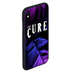 Чехол для iPhone XS Max матовый The Cure neon monstera - фото 2