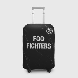 Чехол для чемодана 3D Foo Fighters glitch на темном фоне: символ сверху