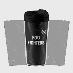 Термокружка-непроливайка Foo Fighters glitch на темном фоне: символ сверху - фото 2