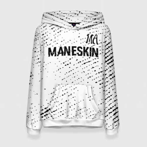 Женская толстовка 3D Maneskin glitch на светлом фоне: символ сверху, цвет 3D печать
