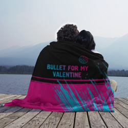 Плед 3D Bullet For My Valentine - neon gradient: символ сверху - фото 2