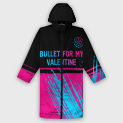 Женский дождевик 3D Bullet For My Valentine - neon gradient: символ сверху