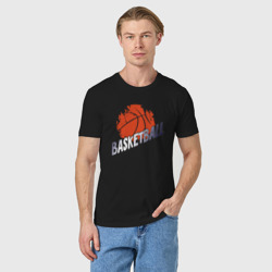 Мужская футболка хлопок Basketball ball 2 - фото 2