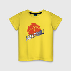 Детская футболка хлопок Basketball ball 2
