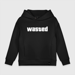 Детское худи Oversize хлопок Wasted белый