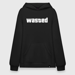 Худи SuperOversize хлопок Wasted белый