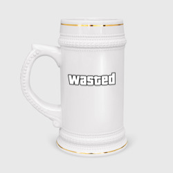 Кружка пивная Wasted белый