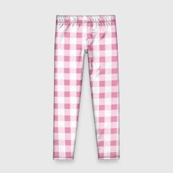 Детские леггинсы 3D Барби-розовый: клетка
