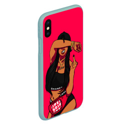 Чехол для iPhone XS Max матовый Rich bitch swag - фото 2