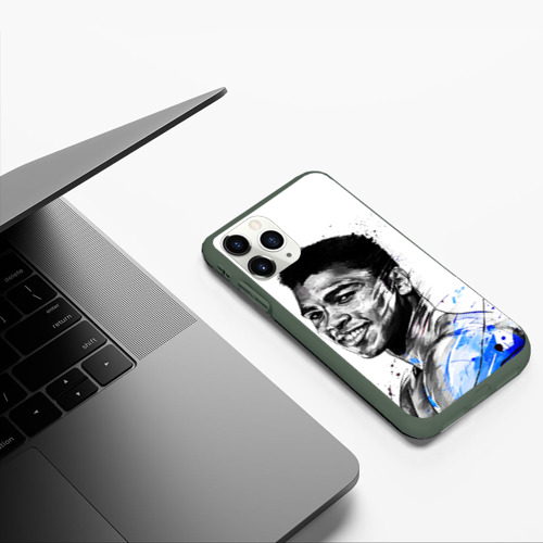 Чехол для iPhone 11 Pro матовый Cassius Clay, цвет темно-зеленый - фото 5