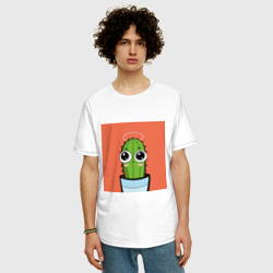 Мужская футболка хлопок Oversize Santa Kaktus - фото 2